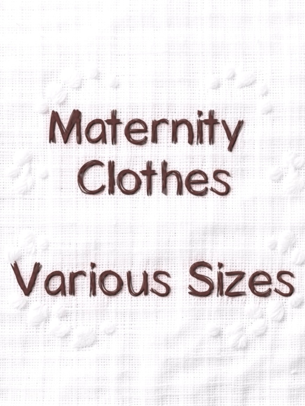 Maternity Section